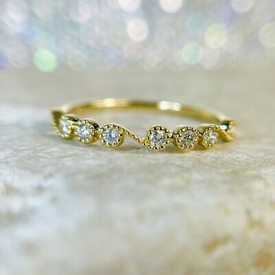 24553240 14k Yellow Gold Diamond Stackable Band