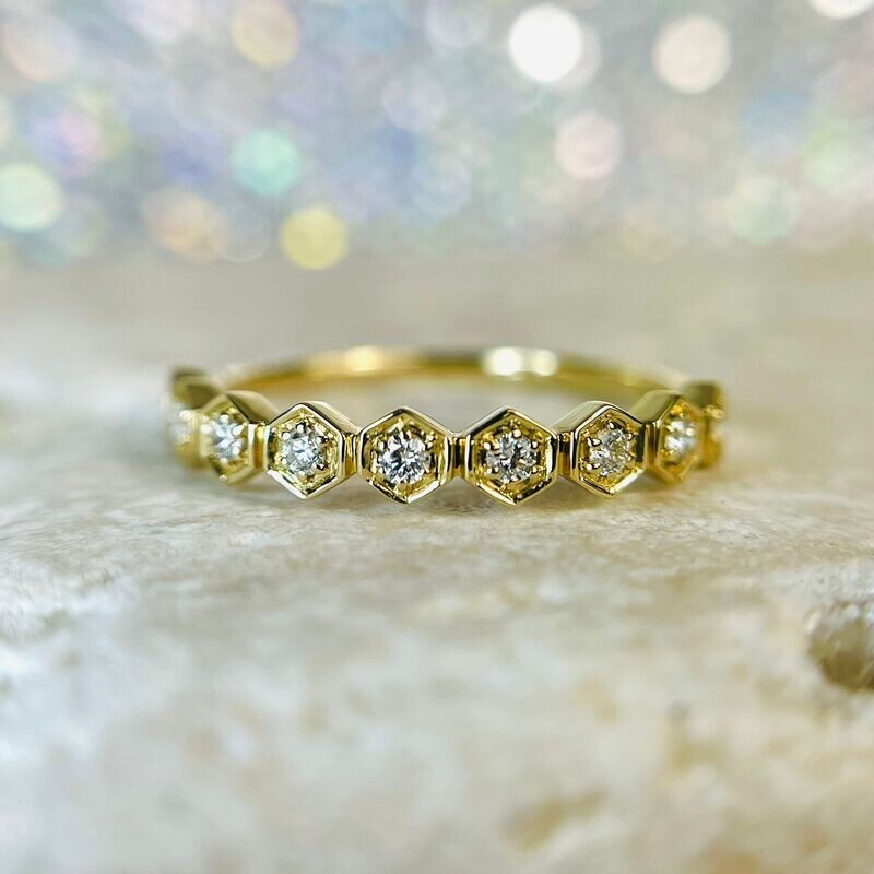 24484115  14k Yellow Gold Diamond Stackable Band