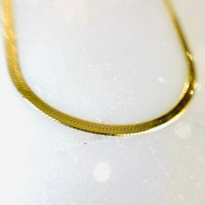 CA770 14k Yellow Gold Herringbone Chain