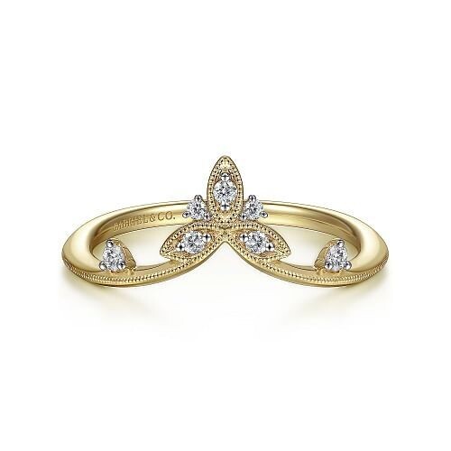 Gabriel LR51841Y45JJ
14K Yellow Gold Chevron Diamond Ring