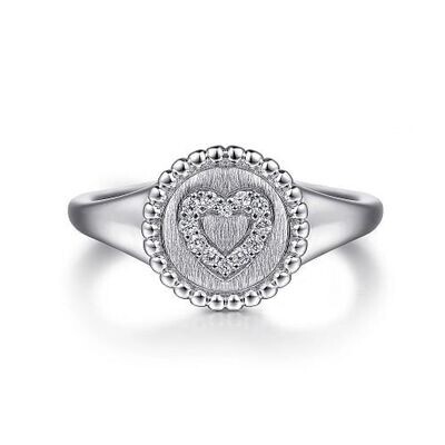 Gabriel LR52255W45JJ 14W Bujukan Diamond Heart Ring