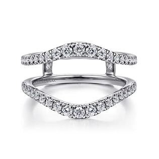 Gabriel AN14749M-W44JJ 14K White Gold Diamond Ring Enhancer