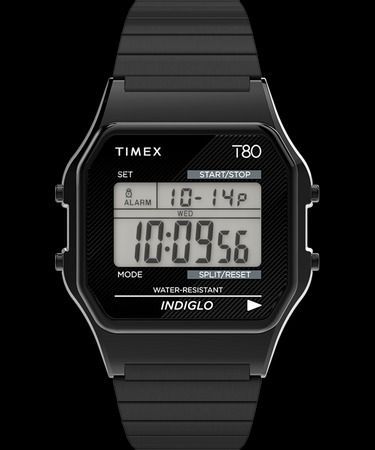 Timex TW2R67000VQ T80 Digital Stainless Black Expansion Watch