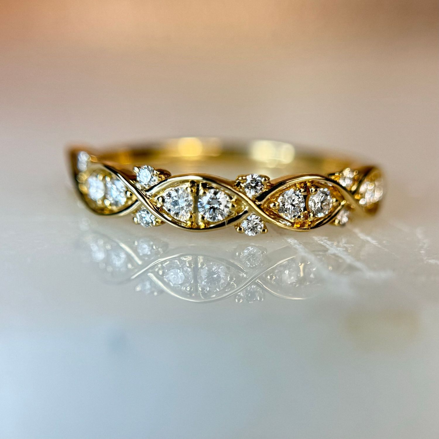 25277757 14k Yellow Gold .25cttw Diamond Band