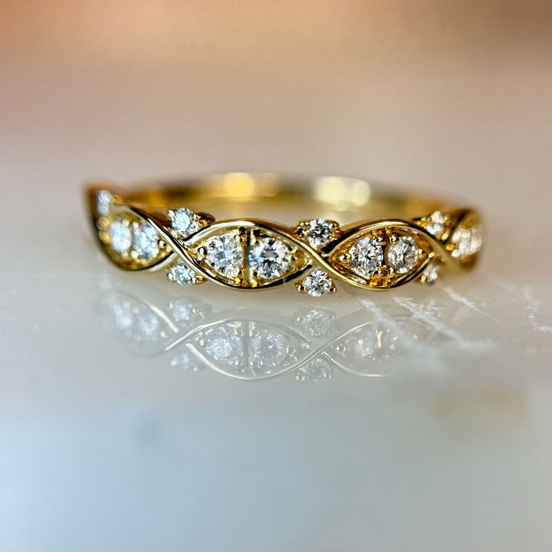 25277757 14k Yellow Gold .25cttw Diamond Band