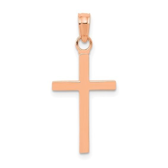 K2116R 14k Rose Gold Cross