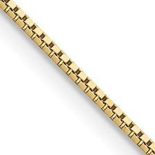 10BX095 10k Yellow Gold Box Chain