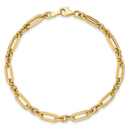 LF1735-7.5  Leslie's 14k Yellow Gold Fancy Link Bracelet