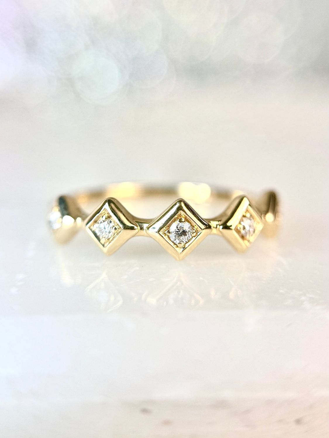 24966236  14k Yellow Gold Diamond Stackable Band