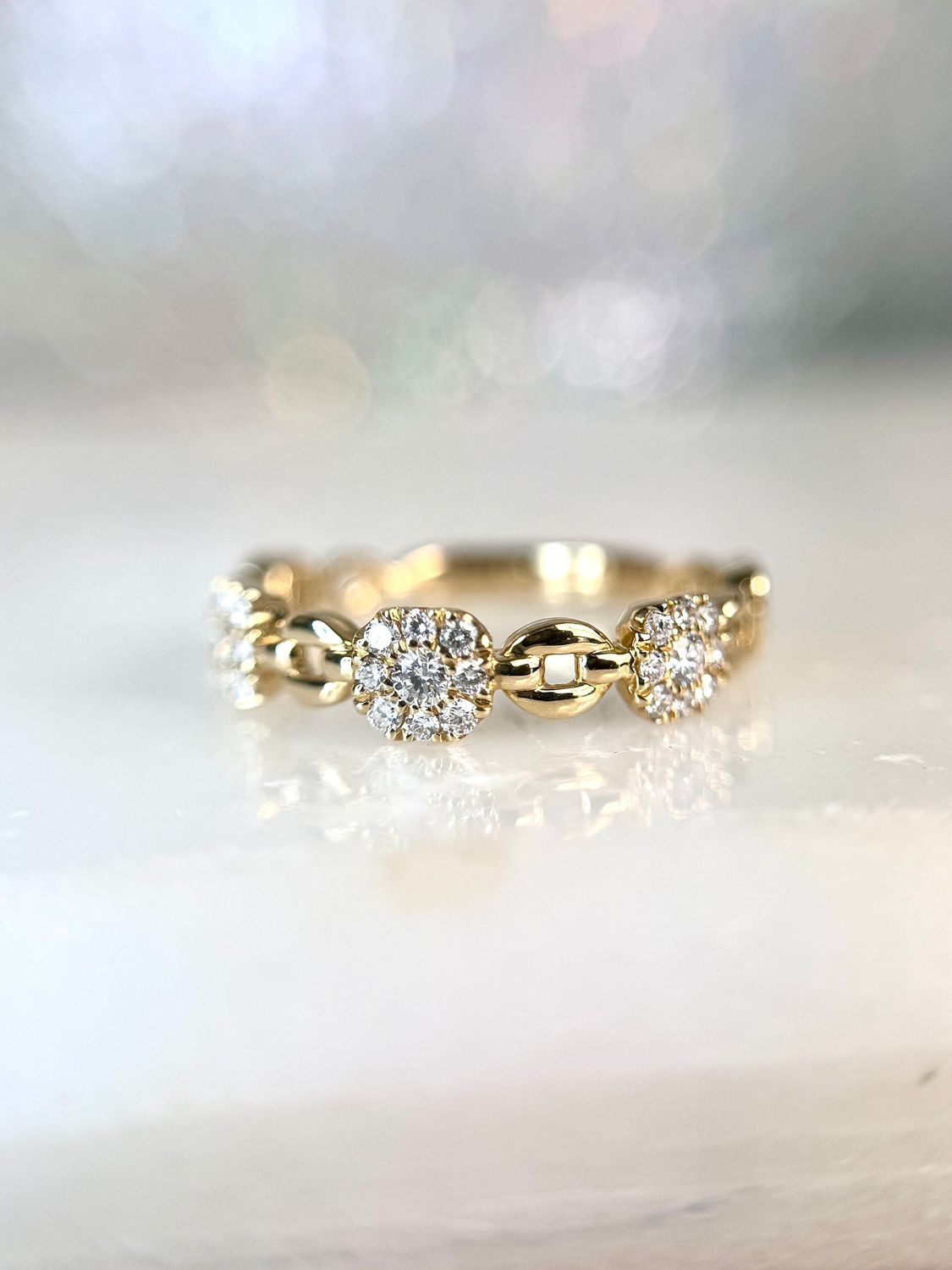 25273962  14k Yellow Gold Diamond Stackable Band