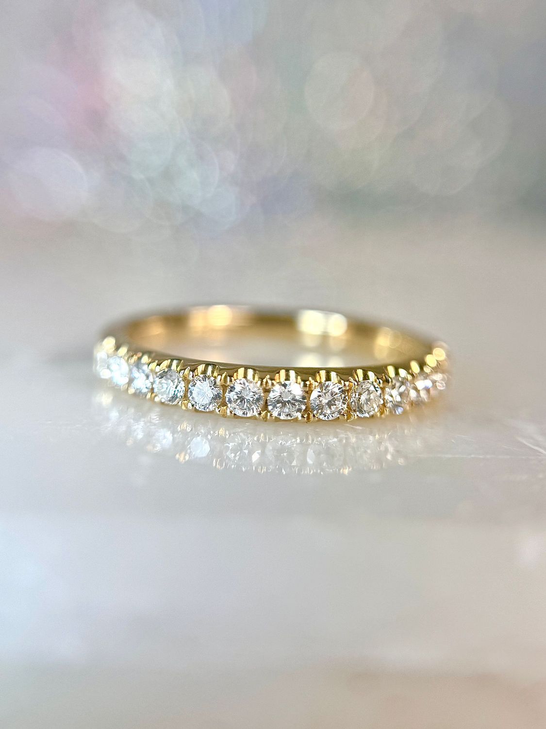 25004466  14k Yellow Gold .40ct total weight Diamond Band