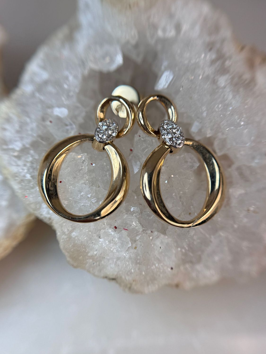 ED6233-301 Heera Moti 14k Yellow Gold Diamond Dangle Earrings ED6233-301 Heera Moti 14k Yellow Gold Diamond Dangle Earrings