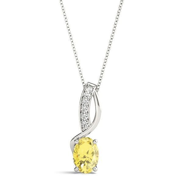 Grandeur P168 14W Citrine and Diamond Necklace Grandeur P168 14W Citrine and Diamond Necklace