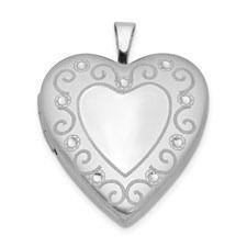 QLS427 SS Heart Locket QLS427 SS Heart Locket