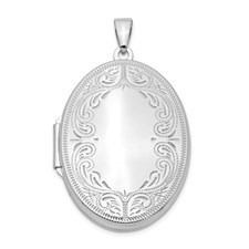 QLS607 SS Large Oval Locket QLS607 SS Large Oval Locket