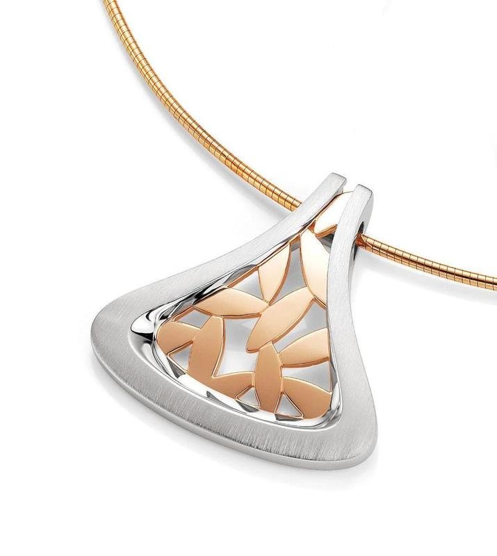 Breuning 34/01605 Silver/Rose Gold Plated Pendant