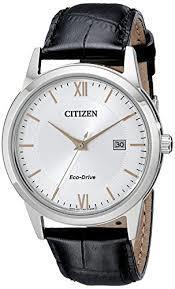 Citizen AW1236-03A Gent's Eco-Drive Watch with Leather Band