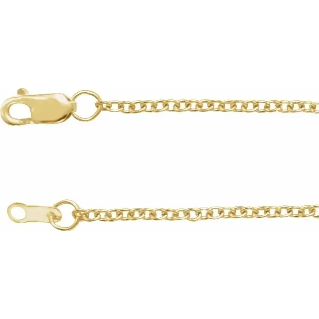 CH1115  14k Yellow Gold Filled Cable Chain