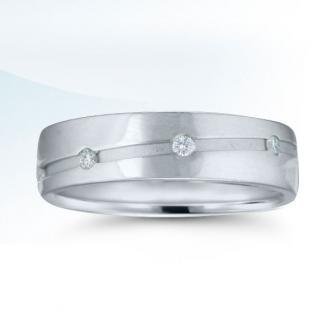 Novell NQPC104-8GCW 14k White Gold Gent's Wedding Band with Diamonds - CLEARANCE!!!