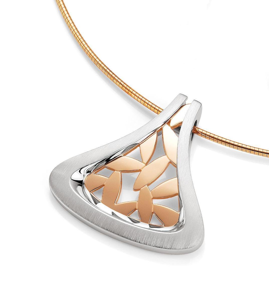 Breuning 34/01605 Silver/Rose Gold Plated Pendant