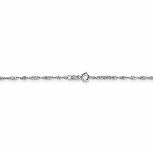 PEN123  14k White Gold Singapore Chain/Bracelet