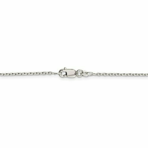 QCA050  Sterling Silver Beveled Cable Chain