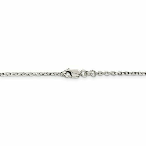 QCA060  Sterling Silver Beveled Cable Chain