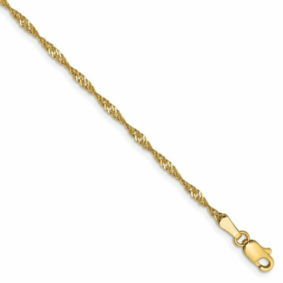 PEN10 14k Yellow Gold Singapore Chain PEN10 14k Yellow Gold Singapore Chain
