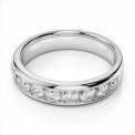 CA964 14k White Gold .33ct total weight Diamond Channel Band CA964 14k White Gold .33ct total weight Diamond Channel Band