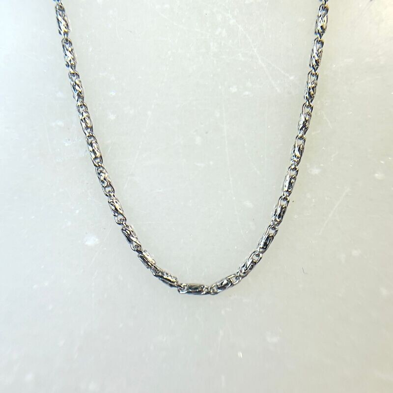 Canary  14k White Gold D/C Chain