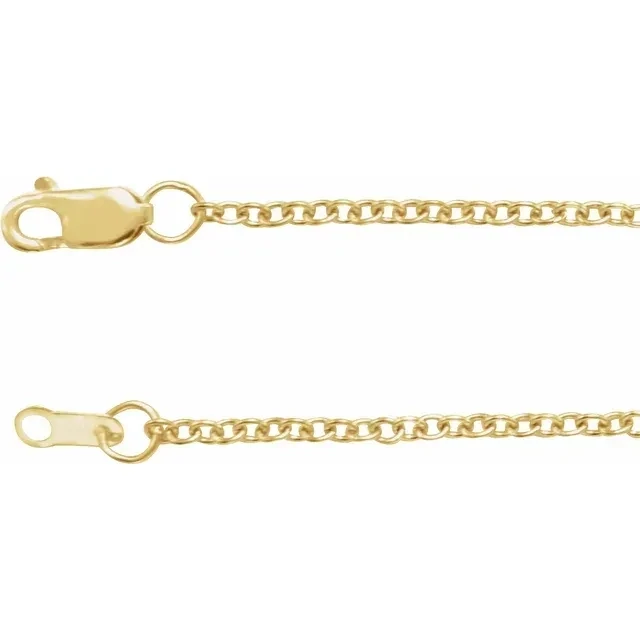 CH1115 14k Yellow Gold Filled Cable Chain CH1115 14k Yellow Gold Filled Cable Chain