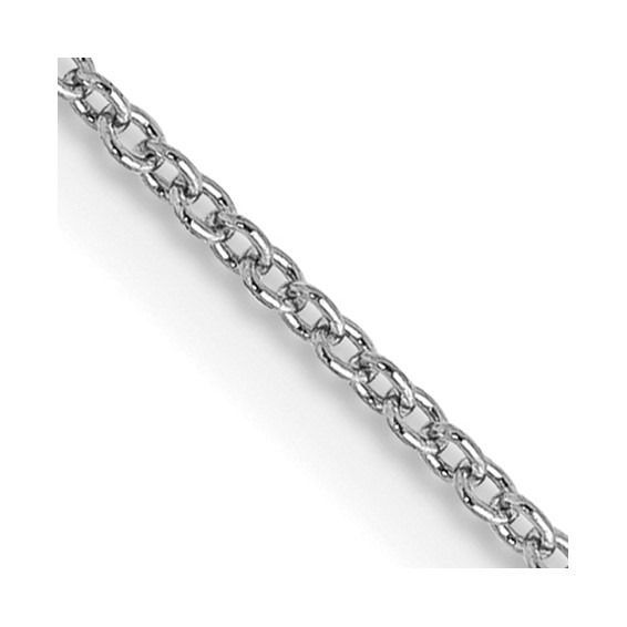 QCL035R Sterling Silver Cable Chain with Rhodium