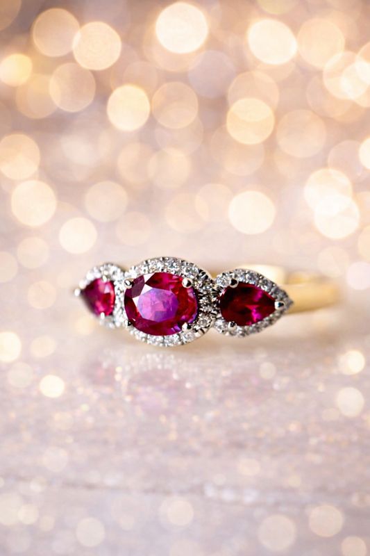 25485723  14k Yellow/White Gold Ruby & Diamond Ring