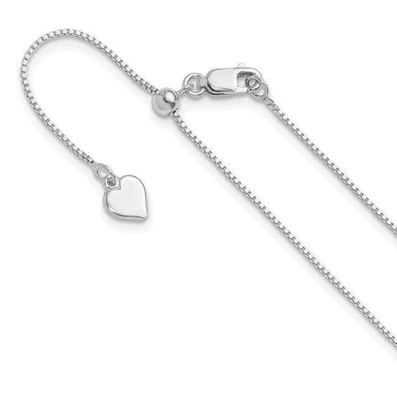 FC29-22  Sterling Silver Adjustable Box Chain
