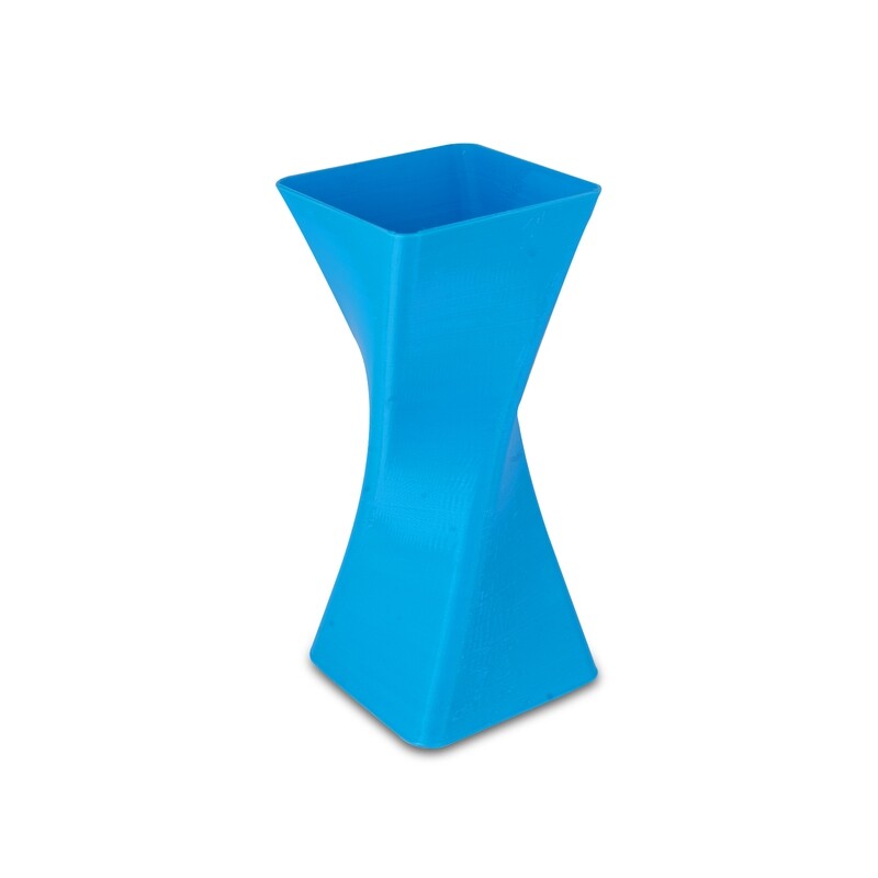 Square-spiral flower vase