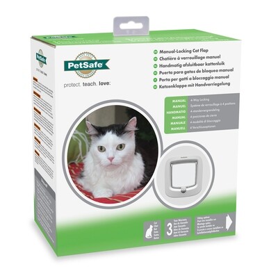 PetSafe® Manual-Locking Cat Flap (White)