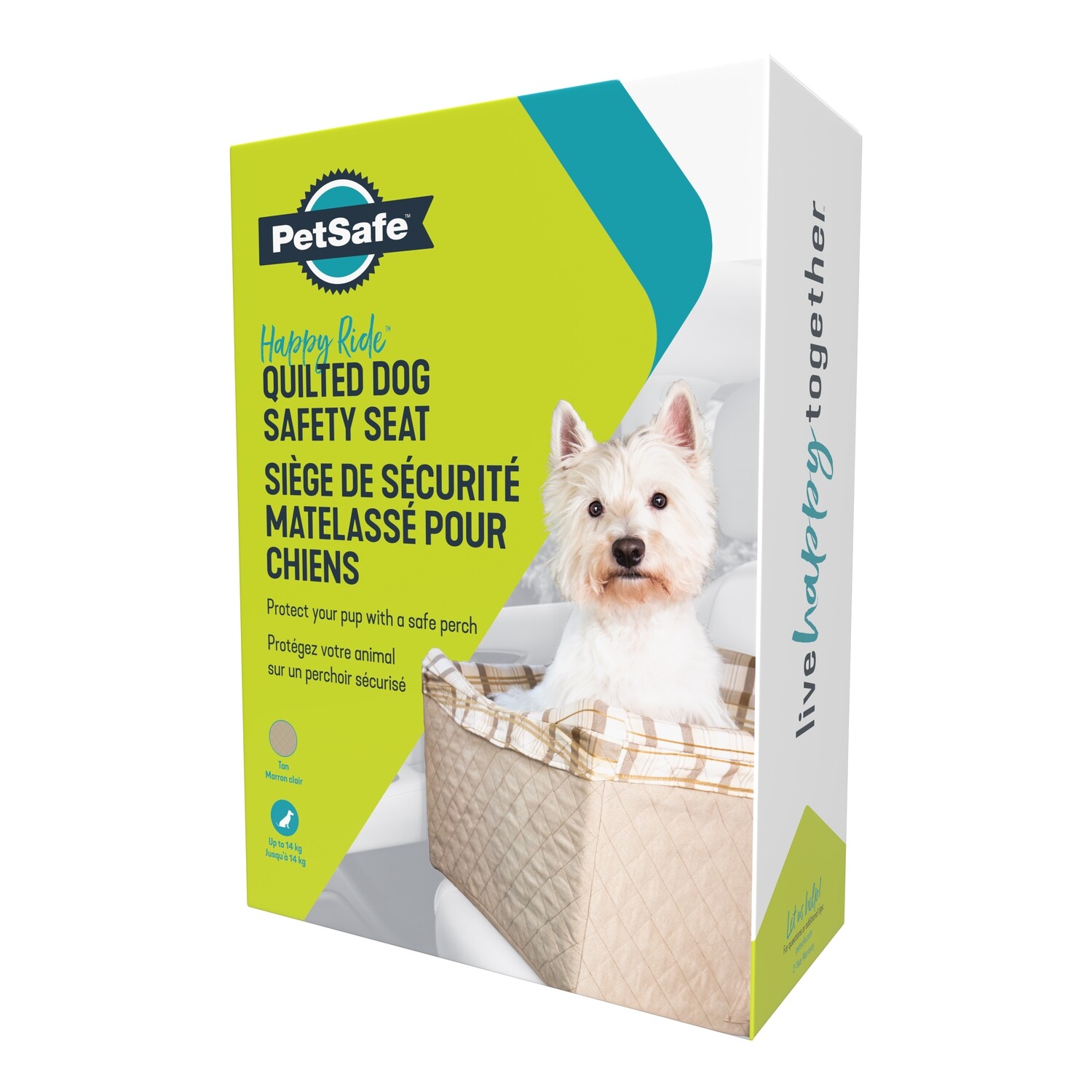 PetSafe™ Happy Ride™ Quilted Dog Safety Seat, Tan