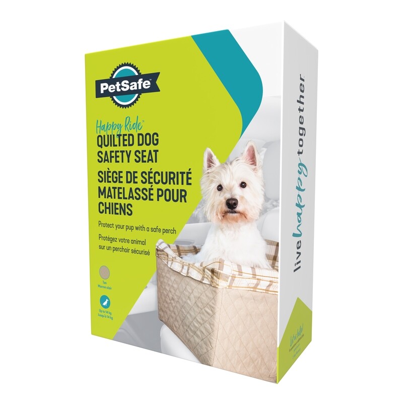 PetSafe™ Happy Ride™ Quilted Dog Safety Seat, Tan