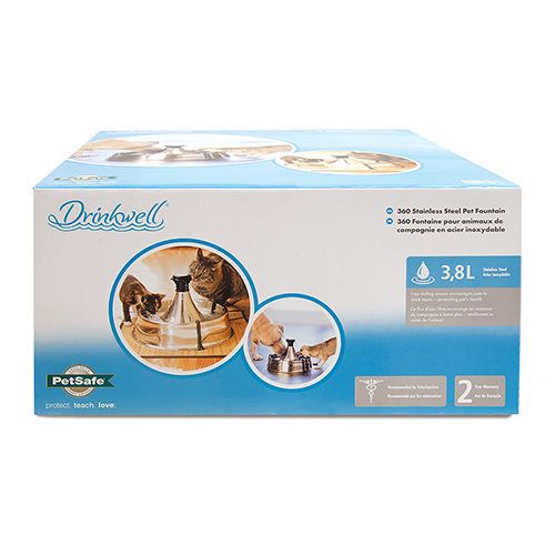 PetSafe® Drinkwell® 360 Stainless Steel Pet Fountain, EU