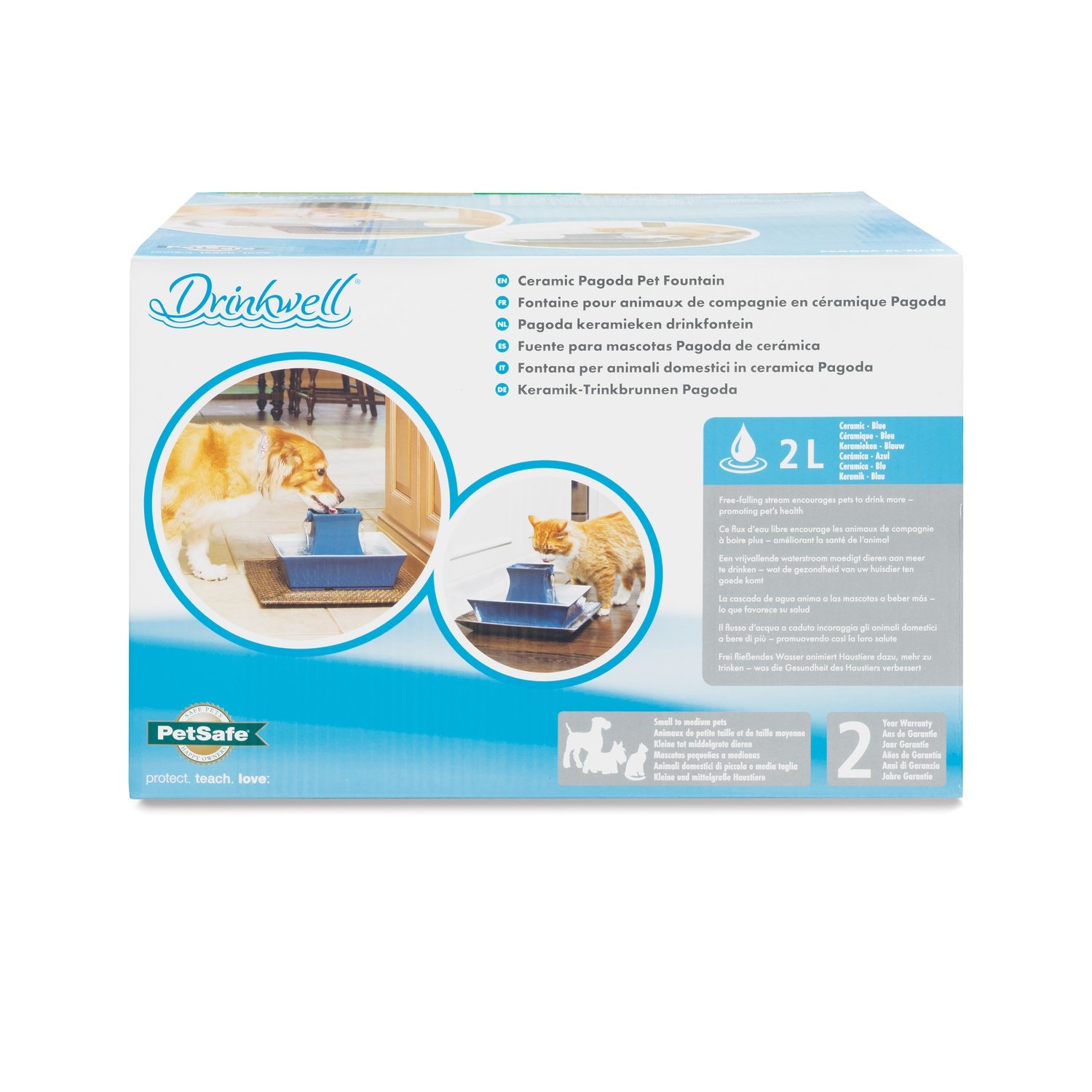 Drinkwell® Pagoda Pet Fountain - Blue