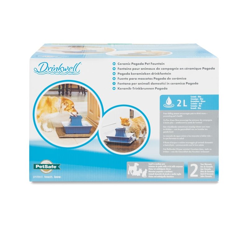 Drinkwell® Pagoda Pet Fountain - Blue