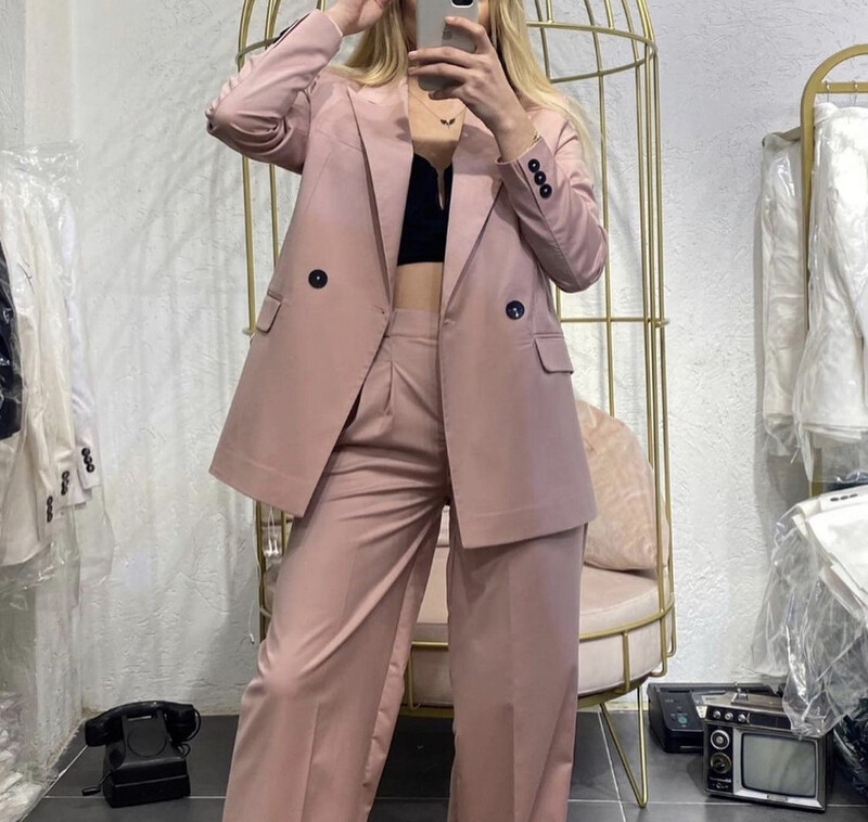 Formal Suit – Blazer &amp; Palazzo Trousers