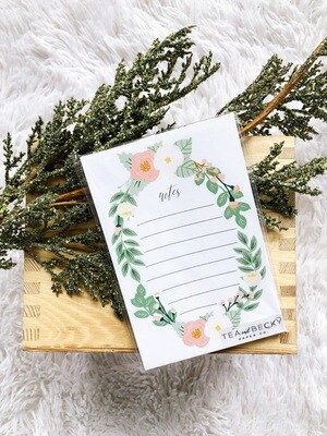 Flower Wreath Notepad