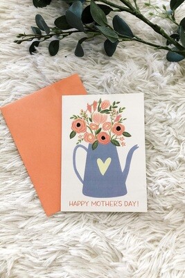 Flower Can Mother's Day Greeting Card
