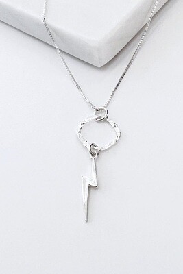 Sterling Silver Lightning Bolt Necklace Sterling Silver Lightning Bolt Necklace