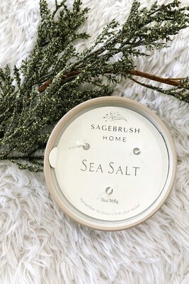 Sea Salt Ceramic Candle 