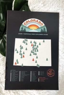 Colorado State & National Park Poster