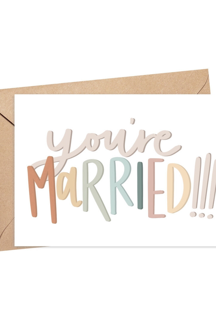 You're Married!!! Card