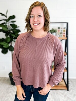 Mauve Thermal Long Sleeve Top