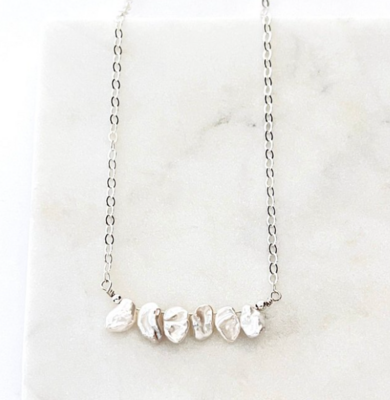 Petite Keshi Freshwater Pearl Necklace Petite Keshi Freshwater Pearl Necklace